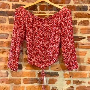 MINKPINK Paisley Off-the-Shoulder Blouse